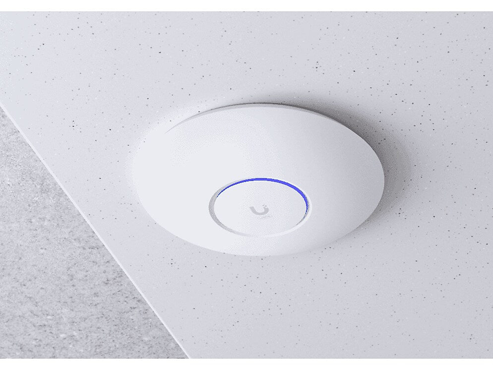 Ubiquiti U6 Enterprise AX 4.8Gbps Tri Band 2.4/5/6GHz WiFi 6E Access Point, White (U6-ENTERPRISE-US)