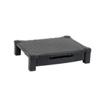Mind Reader Monitor Stand Riser with Drawer Storage, Up to 22 lbs., Black (DRPLMONST-BLK)