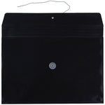 JAM Paper Premium Plastic Document File, Legal, Black, 3/Pack (219B1BLX3)