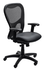 Tempur-Pedic Ergonomic Vinyl Swivel Manager Chair, Black (TP9000-DBLKV)
