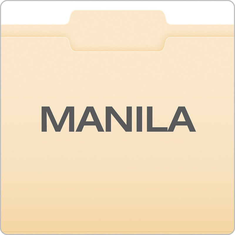 Pendaflex File Folder, 1-Tab, Letter Size, Manila, 100/Box (R752 1/3-2)