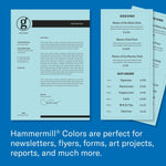 Hammermill 8.5" x 14" Color Copy Paper , 20 lbs., Blue, 500 Sheets/Ream (103317)