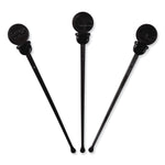 AmerCareRoyal Beverage Plugs, 4.75", Black 2,000/Carton