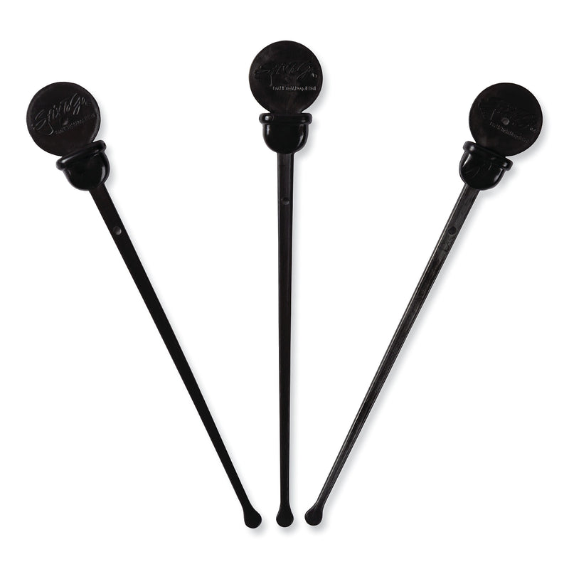 AmerCareRoyal Beverage Plugs, 4.75", Black 2,000/Carton