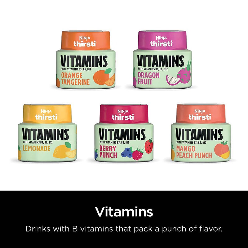 Ninja Thirsti Sugar-Free VITAMINS Variety Pack Drink Mix Drops, 2.07 oz., 3/Pack (WCFV4)