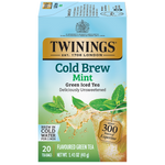 Twinings Iced Cold Brewed Mint Green Tea Bags, 20/Box (F07413)