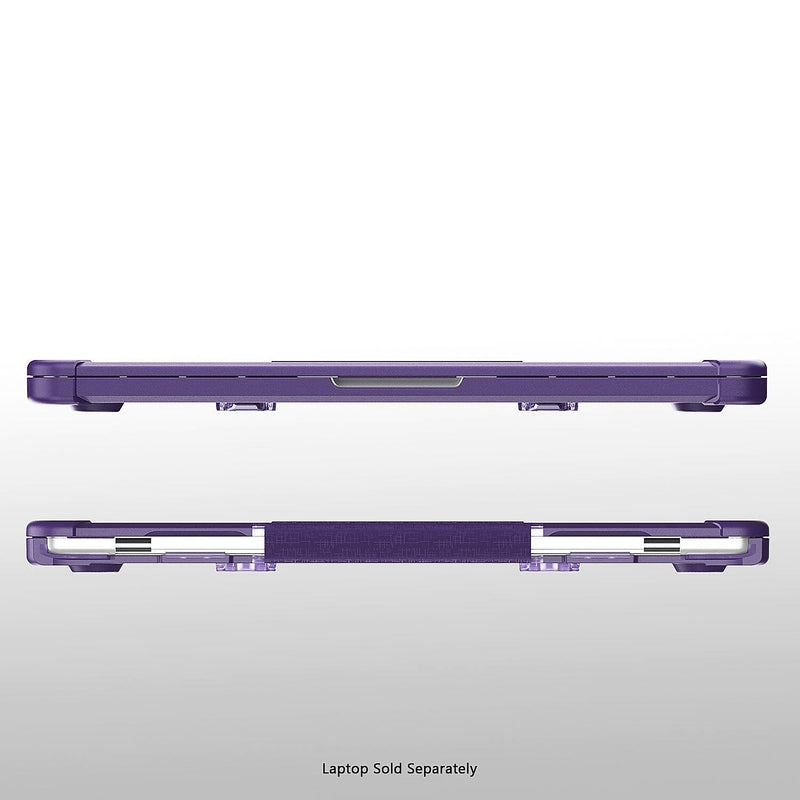 SaharaCase Heavy-Duty Raider Series 14" Laptop Case with Stand, Shock Absorbing, Purple Oasis (LT00048)