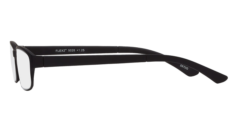 SAV Flex 2 +3.00 Reading Glasses, Black (E5028)