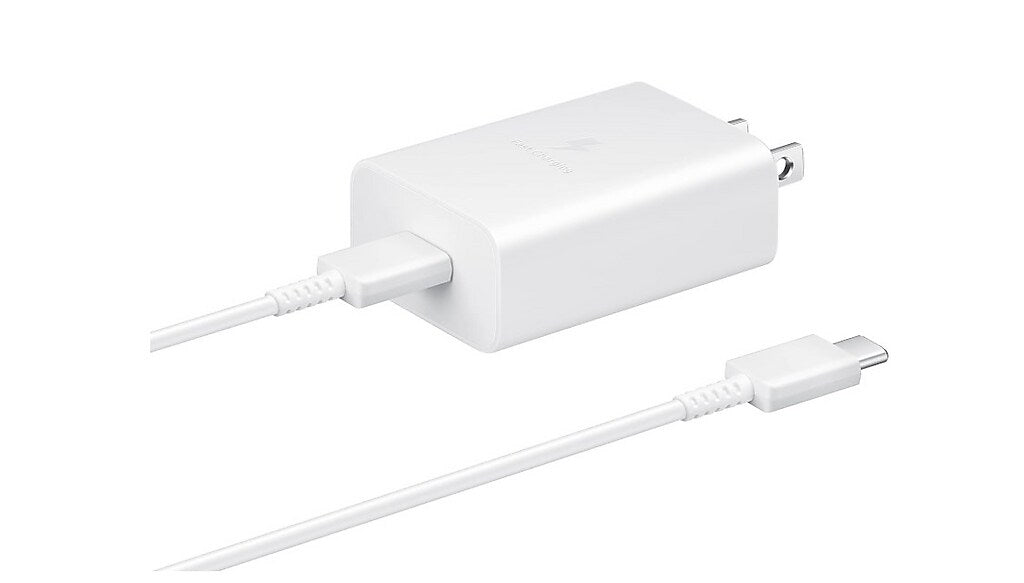 Samsung Wall Charger With Cable, 15W, 3.28ft., White (EP-T1510XWEGUS)