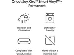 Cricut Joy Xtra Smart Vinyl Die Cutting Permanent Vinyl, Silver (2010380)