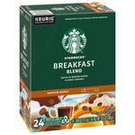 Starbucks Breakfast Blend Coffee Keurig® K-Cup® Pods, Medium Roast, 96/Box (SBK18995CT)