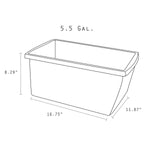 Storex Plastic Medium Classroom Storage Bin, 16.75"x 11.87"x 8.28", Blue, Pack of 2 (STX61482U06C-2)