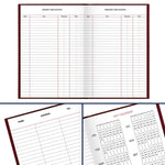 AT-A-GLANCE 2026 Hardcover Diary, 5.75" x 8.25", Wide-Ruled, Red (SD387-13-26)