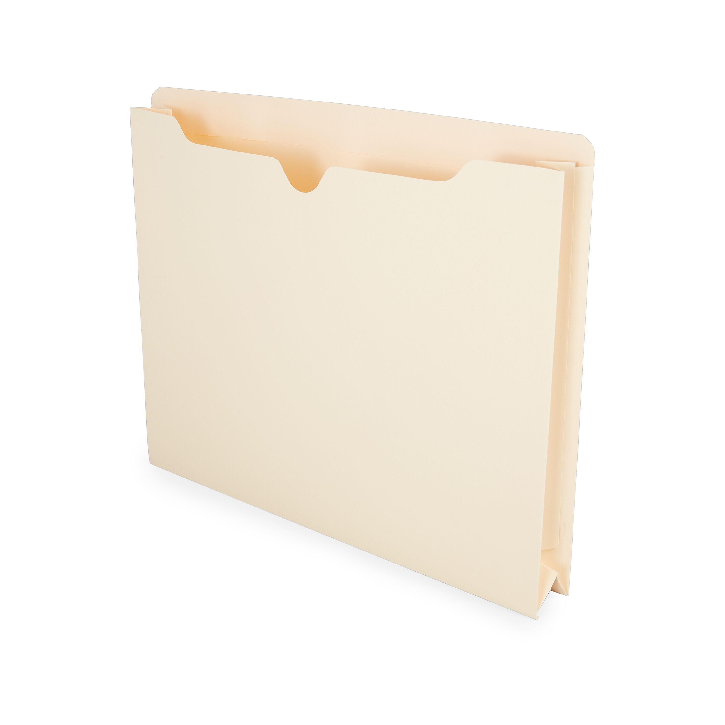 Staples Reinforced File Jacket, 2" Expansion, Letter Size, Manila, 50/Box (TR440373)