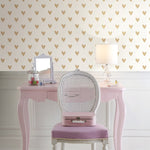 York Wallcoverings Heart Spot Peel and Stick Wallpaper (RMK3525WP)