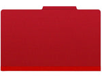Medical Arts Press Pressboard Classification Folder, 2 Dividers, 2" Expansion, Legal Size, Deep Red, 10/Box (DV-T52-26-3DRD)