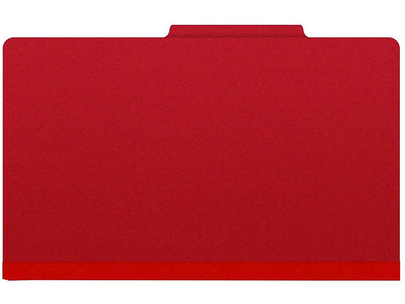 Medical Arts Press Pressboard Classification Folder, 2 Dividers, 2" Expansion, Legal Size, Deep Red, 10/Box (DV-T52-26-3DRD)