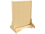 Flash Furniture Bright Beginnings Freestanding STEAM Wall Base with Peg Panels, Brown (MK-ME19936-GG)