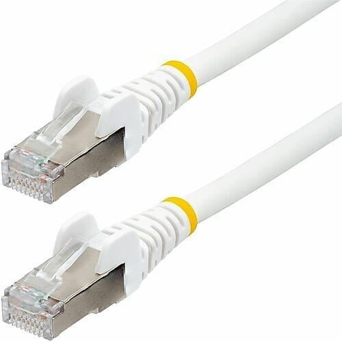 StarTech 100 ft. CAT-6a Ethernet Cable, 27AWG, White (NLWH-100F-6A-PATCH)