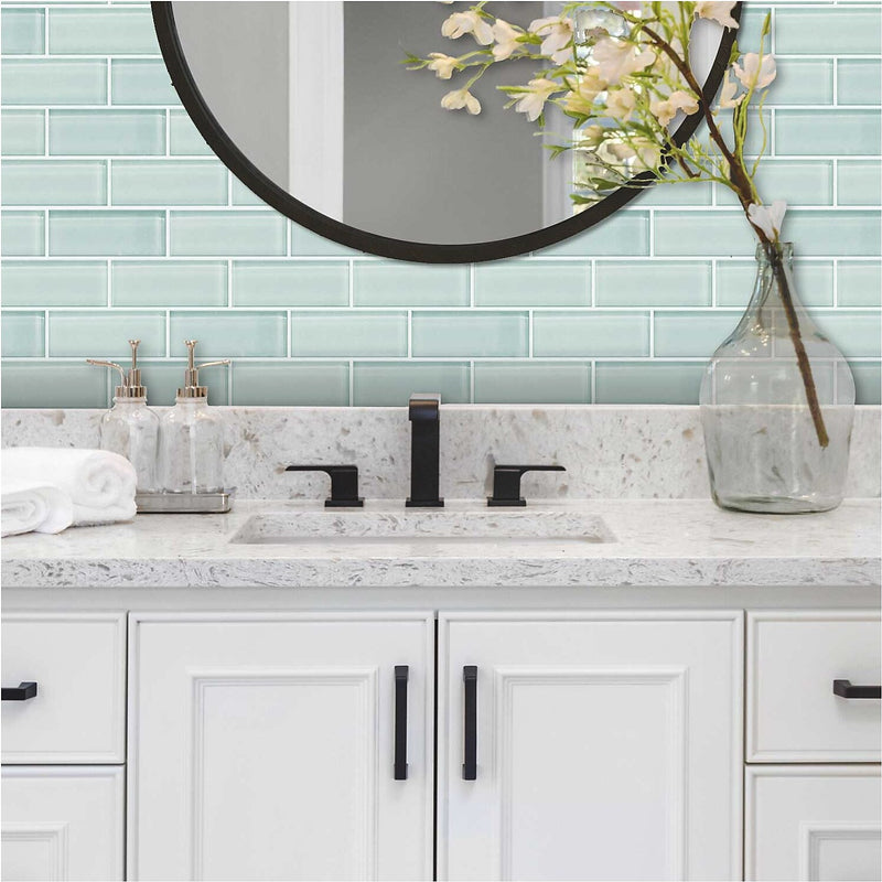 York Wallcoverings Seaglass Subway Peel and Stick StickTiles (TIL4964FLT)