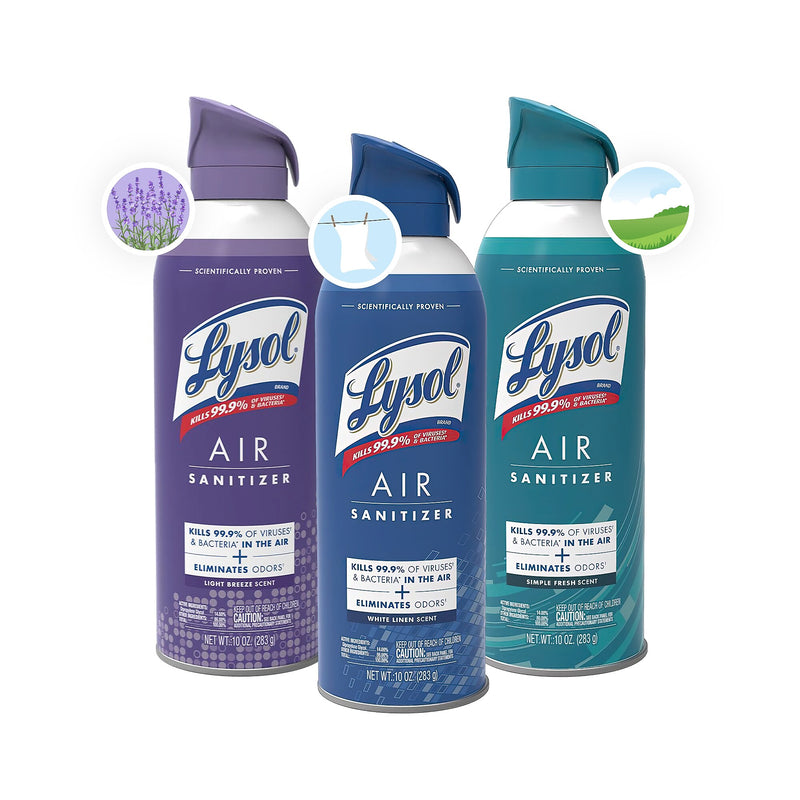 Lysol Air Sanitizer Aerosol, Simple Fresh Scent, 10. oz. (RAC99350EA)