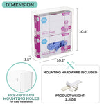Viva Comfort Double Glove Dispenser, Clear (ADI902-02-MK)