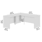 Bush Business Furniture Studio C 72"W L Shaped Desk with Return, Natural Elm (STC049NE)