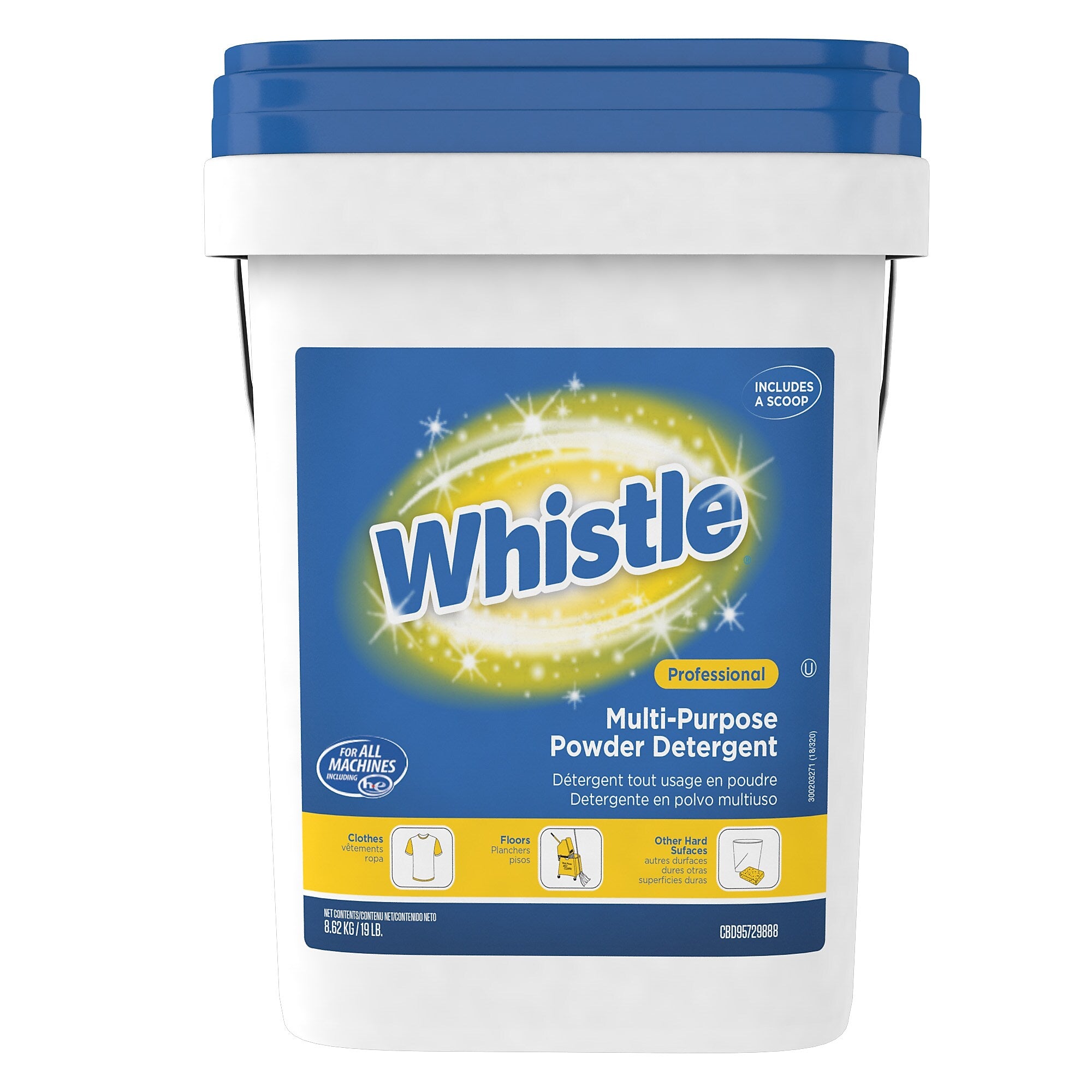 Diversey Whistle Multi-Purpose Powder Detergent, Citrus, 19 lb. (DVOCBD95729888)