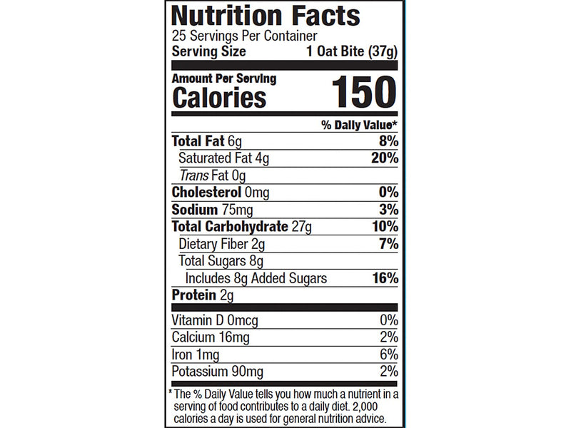 Bobo's Gluten-Free Chocolate Chip Oat Bite, 32.5 oz., 25 Bars/Box (120-75-D)