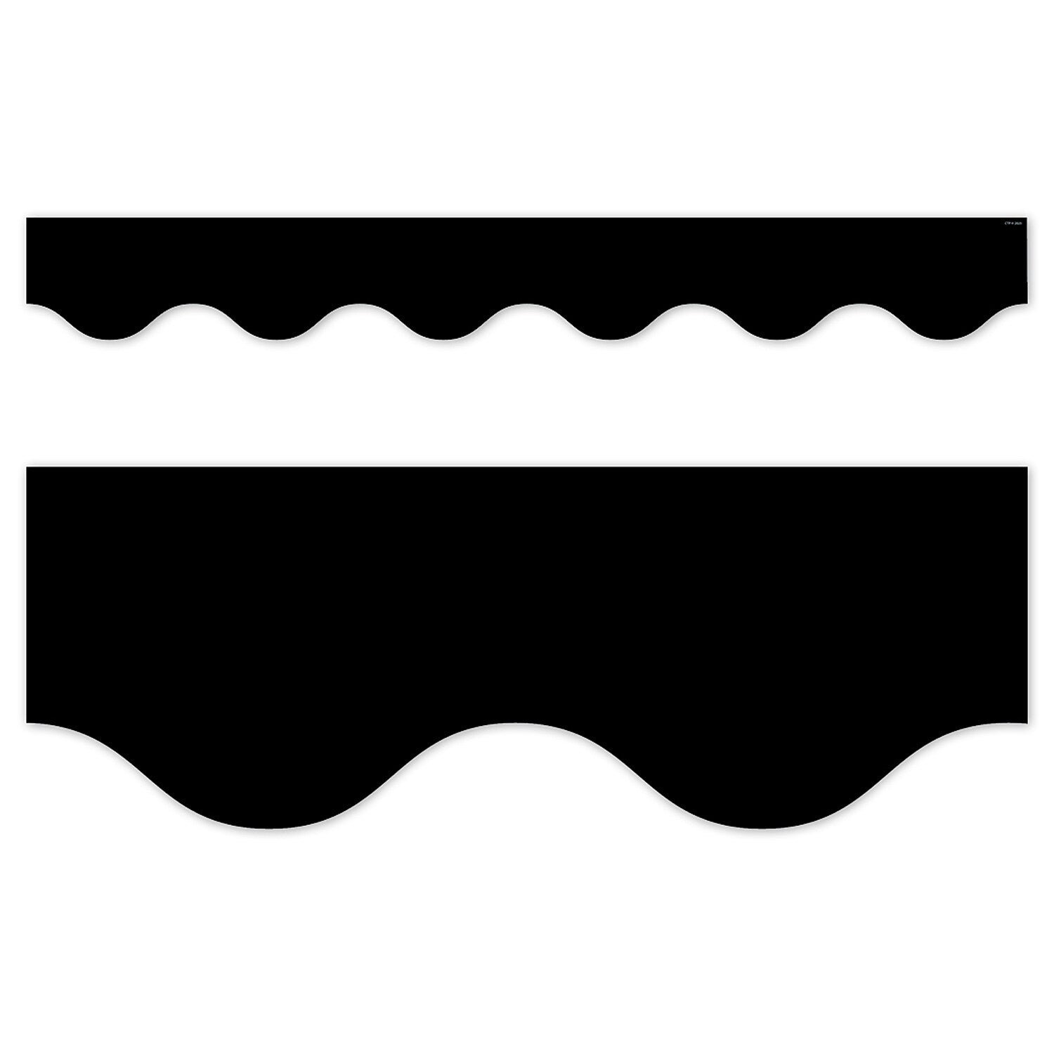 Creative Teaching Press Core Decor EZ Border, 3" x 2', Black Wavy, 24/Pack, 3 Packs/Bundle (CTP11061-3)