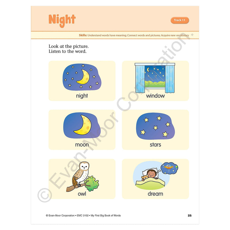 Evan-Moor Early Learning Spelling Activity Book Bundle, Grade K Workbook, 2/Set
