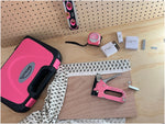Apollo Tools Stapler with Power Adjustment Knob, Pink/Black (DT5020P)