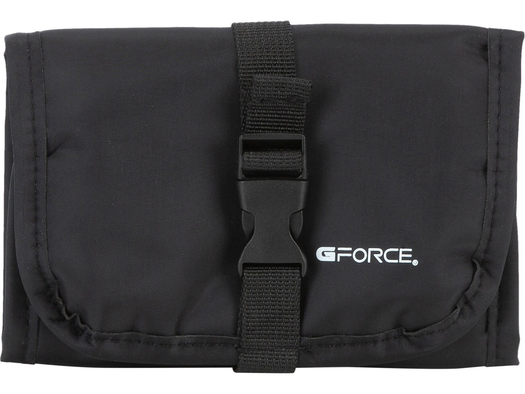 G Force 13.78" Fabric Travel Organizer, Water Resistant, Black (25589)