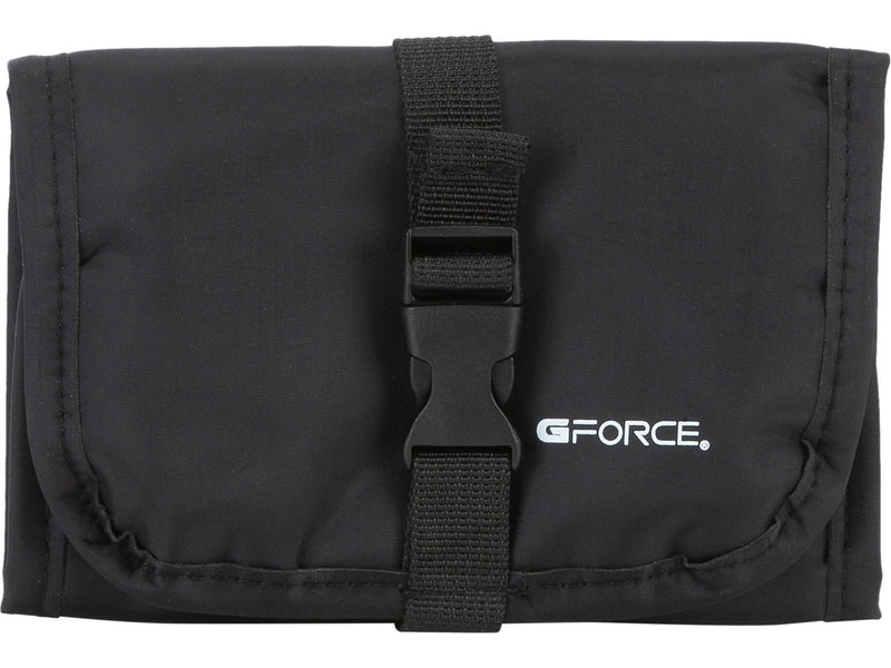 G Force 13.78" Fabric Travel Organizer, Water Resistant, Black (25589)