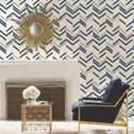 York Wallcoverings Chevron Stripe Peel and Stick Wallpaper (RMK9002WP)