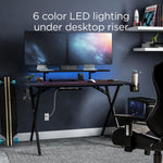 Emerge Vizon 47"W Gaming Desk, Black (59260)