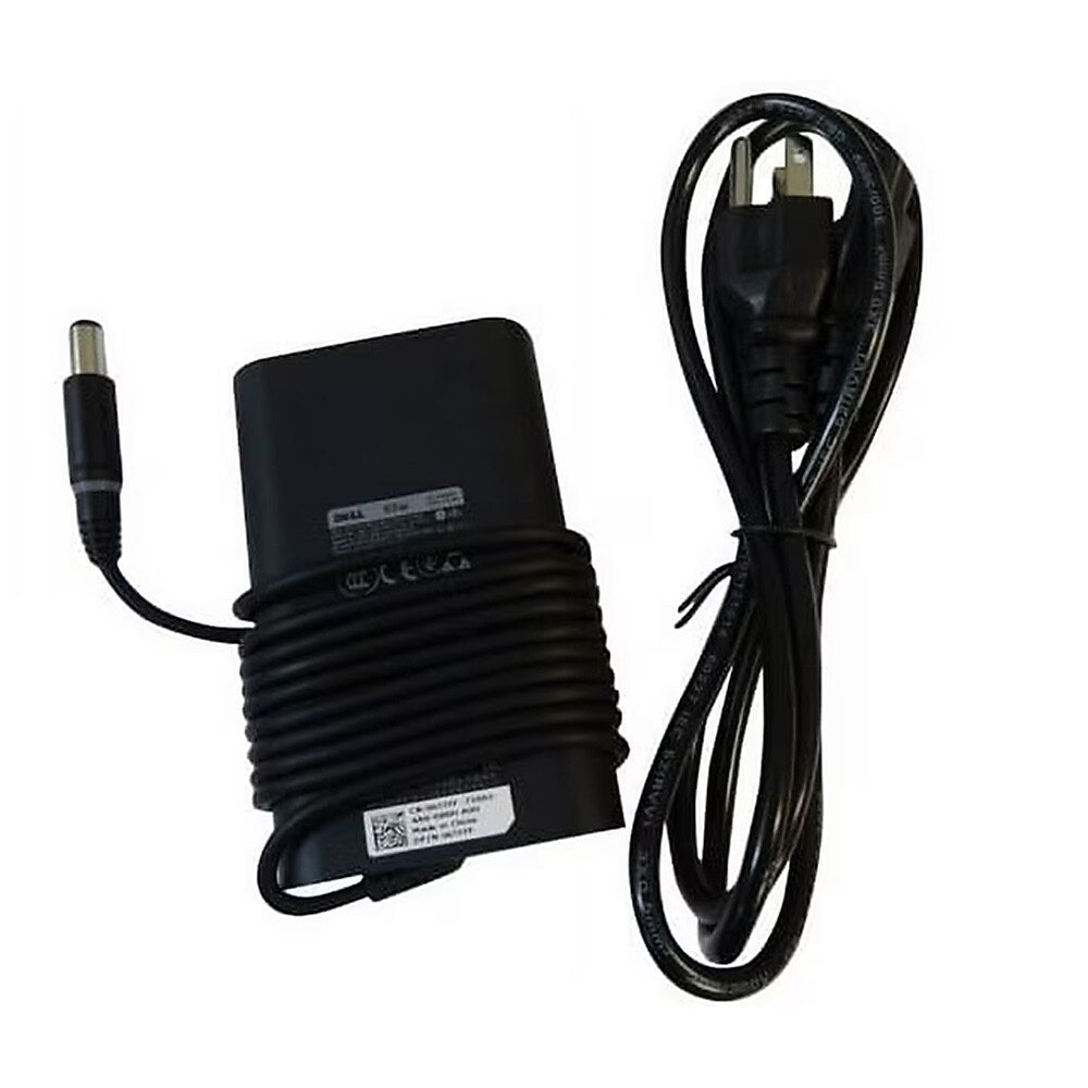 Dell 65W AC Adapter for Dell Inspiron and Chromebook Laptop, Black (3VT2F)