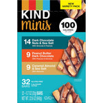 KIND Minis Gluten Free Nut Bar, Variety Pack, 32 Bars/Box (220-00799)