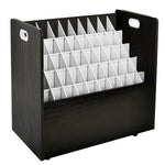 AdirOffice 50-Slot Mobile Roll File, 28.5"H x 30"W x 15.75"D, Black (626-BLK-KIT1)