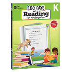 Shell Education 180 Days Reading, Spelling, Language & Math, Grade K, Workbook, 4/Set (SEP147634)
