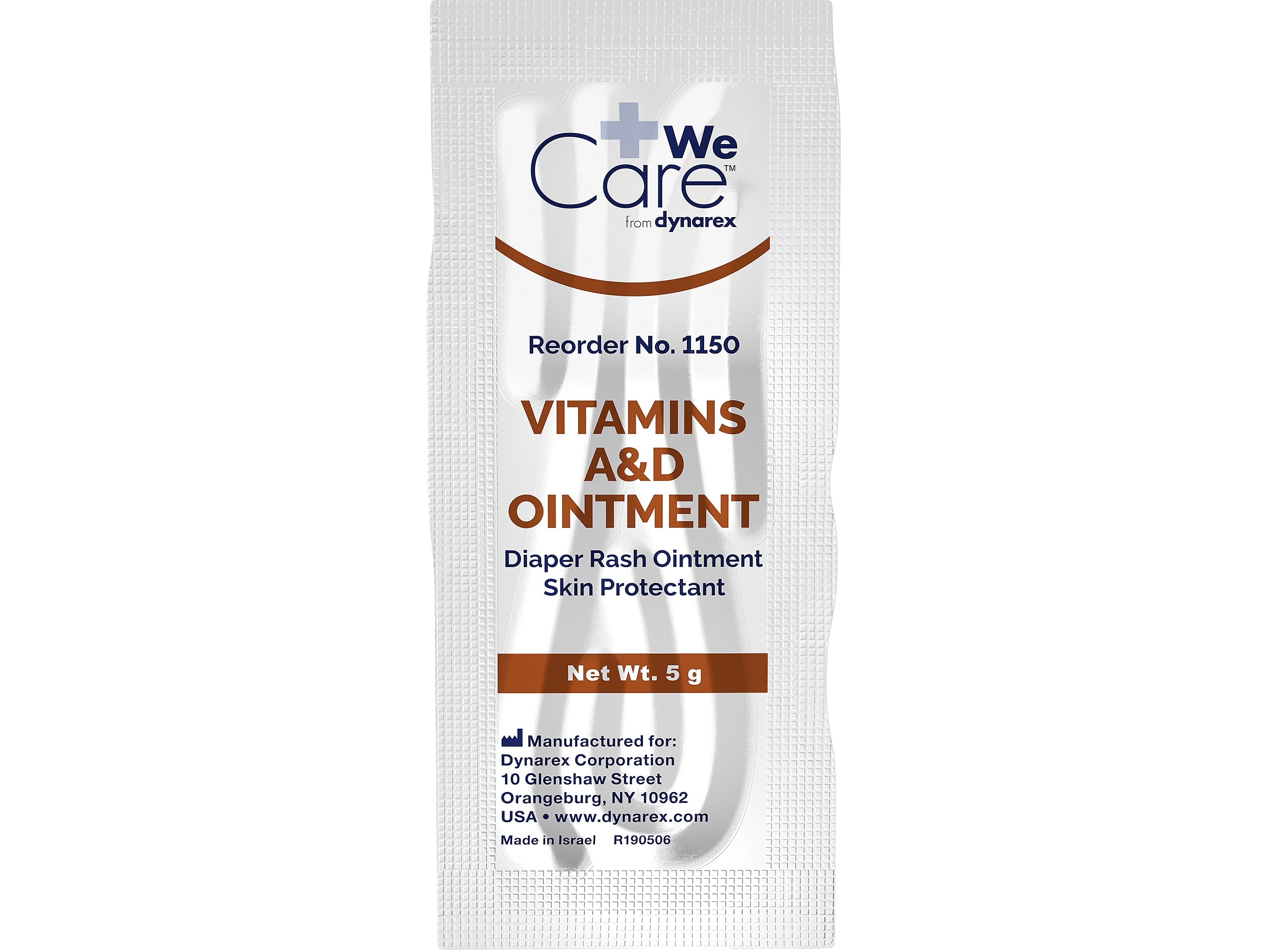 Dynarex We Care Vitamins A & D Ointment, 0.18 Oz., 144/Box, 6 Boxes/Carton (1150)
