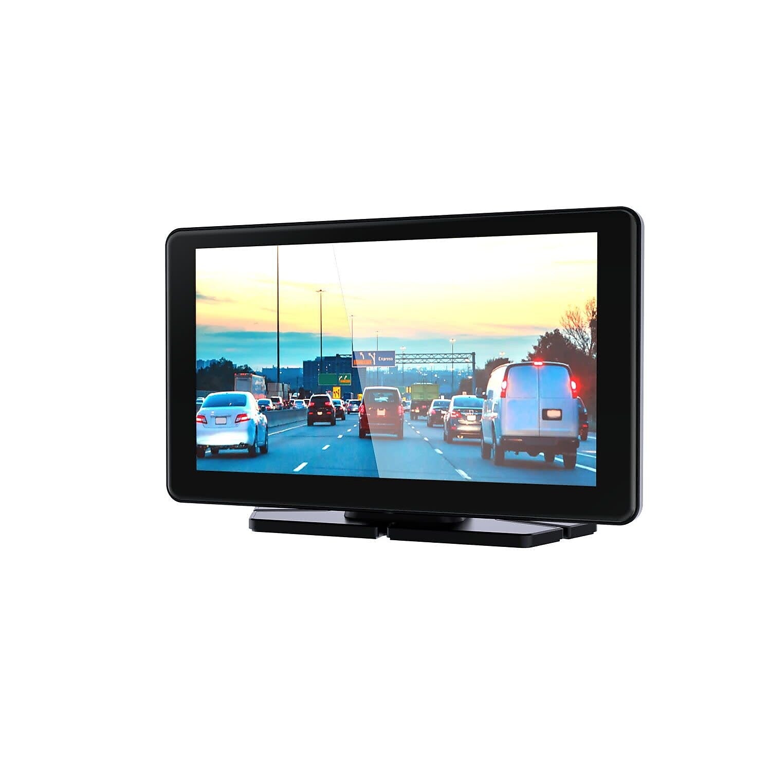 GekoGear Orbit C100 7" Infotainment Display Compatible with Apple Car Play and Android Auto, Black