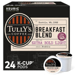 Tully's Breakfast Blend Coffee, Light Roast, 0.40 oz. Keurig® K-Cup® Pods, 24/Box (192719)