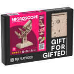 Mr.Playwood Microscope Mechanical Wooden 3D STEM Model, 106 Pieces/Set (AVRAV1612204)