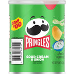 Pringles Grab & Go Sour Cream & Onion Crisps, 1.4 oz., 12/Carton (PRINGLES84557)