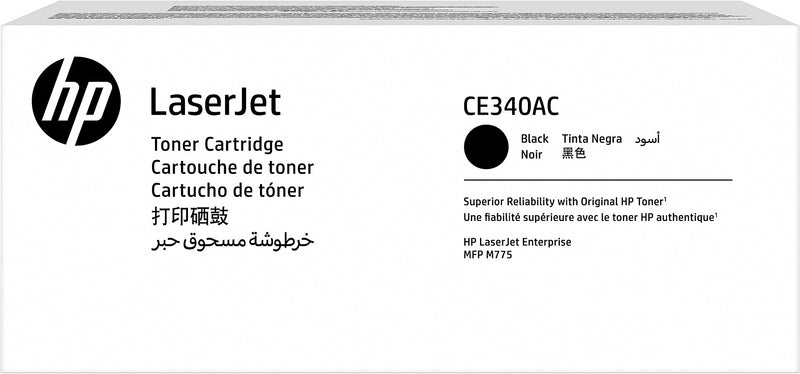 HP 651AC Black Standard Yield Toner Cartridge, Prints Up to 13,500 Pages (CE340AC)