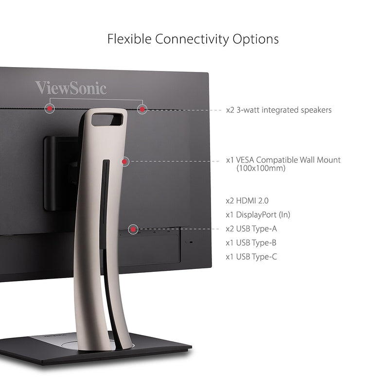 ViewSonic ColorPro 32" 4K Ultra HD 60 Hz LED Monitor, Black (VP3256-4K)