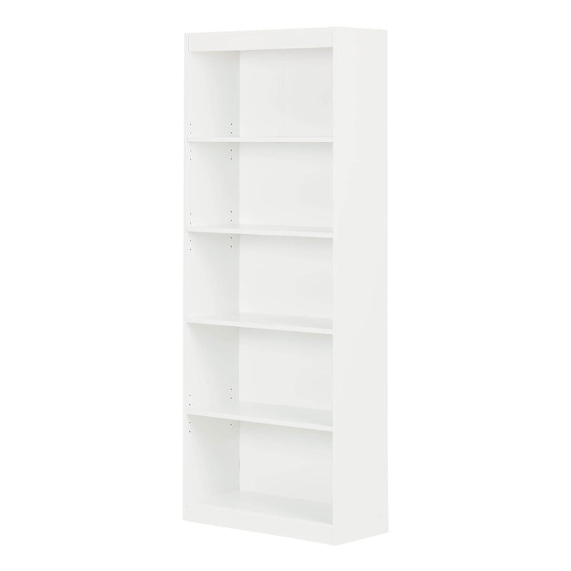 South Shore Axess 5-Shelf Bookcase, Pure White (7250768C)