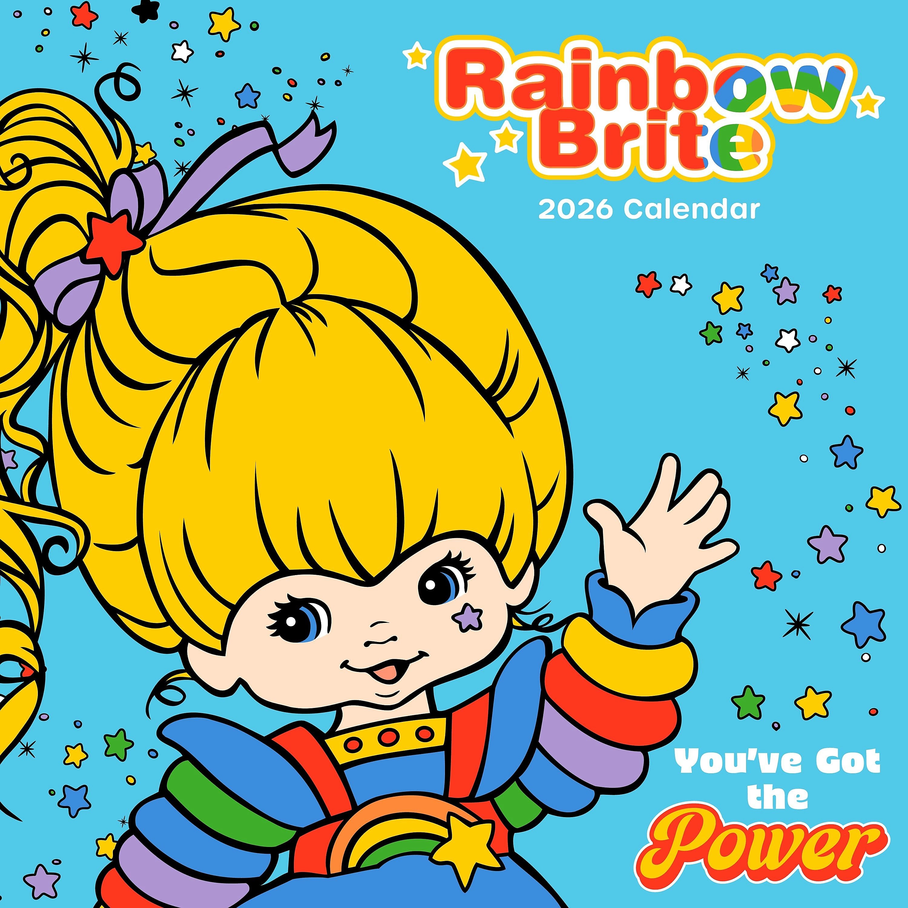 2026 TF Publishing 12" x 17" TF Publishing 12" x 12" Rainbow Brite Wall Calendar 26-1123