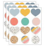 Carson Dellosa Education We Belong Hearts & Dots Cut-Outs, 36/Pack, 3 Packs/Bundle (CD-120646-3)